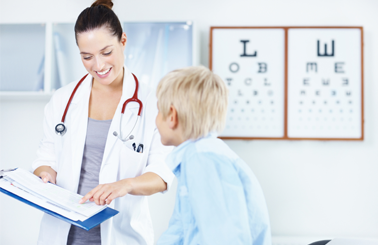 Retina Care Clinic | Eye Doctor Treating Young Patient